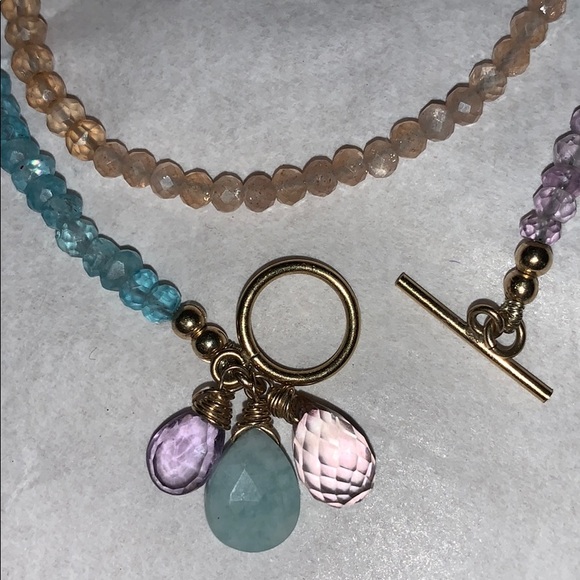 Genuine Gemstone Bracelets*Rubys,Amythest,Peridot - Picture 15 of 16